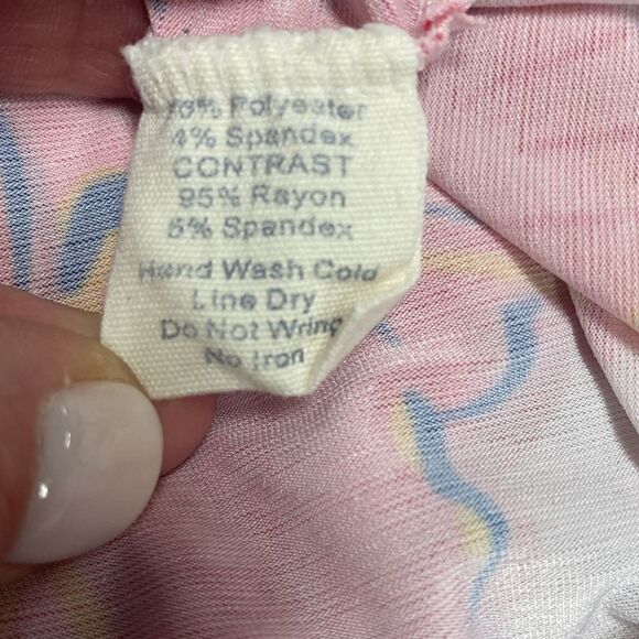 Simply Southern Floral 3/4 Sleeve Fringe Dress Size Large - Picture 7 of 8